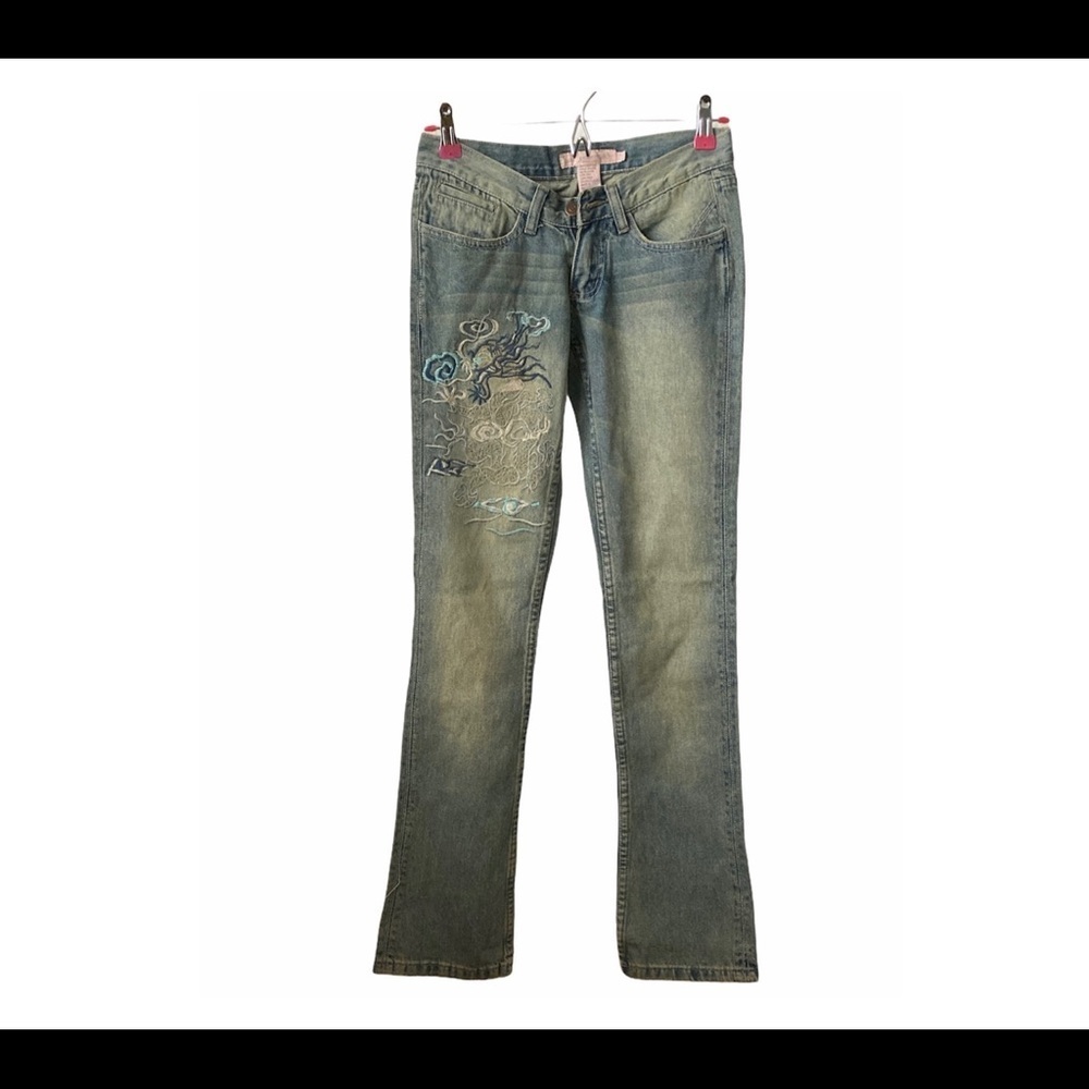 Fancy Collections Embroidered Jeans Size 24